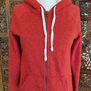 Women's American Eagle Red Hooded Jacket Size Medium